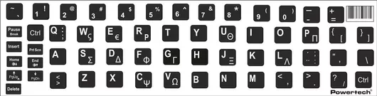 Αυτοκόλλητο Πληκτρολογίου Powertech 