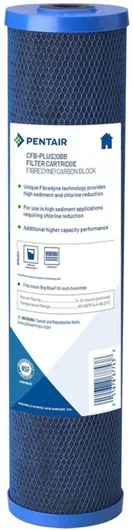 Ανταλλακτικό Φίλτρο Pentair CFB-PLUS-20BB 5-10μm Συμπαγούς Ενεργού Άνθρακα για Συσκευές Big Blue