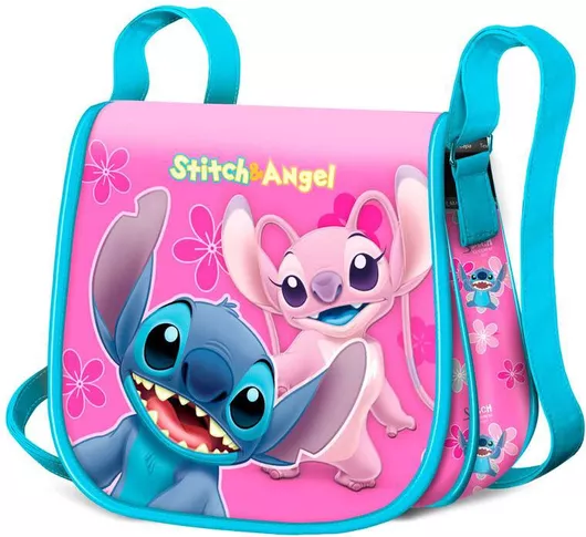 Παιδική Τσάντα Βόλτας Karactermania Ώμου Stitch για Κορίτσι Ροζ