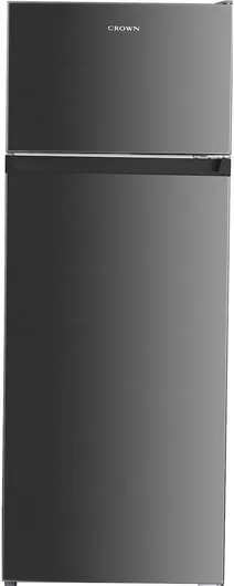 Ψυγείο Δίπορτο Crown DF241ESI 206lt Υ143xΠ55xΒ55cm Inox