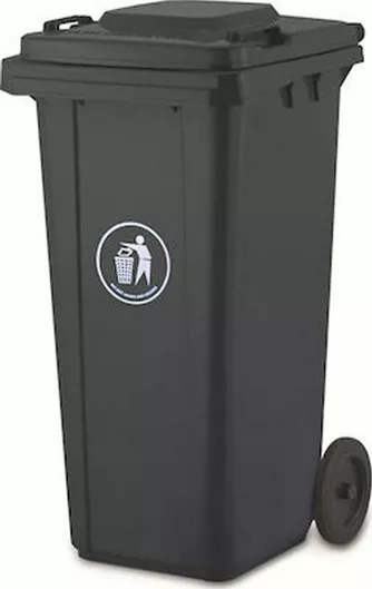 Κάδος Απορριμμάτων Πλαστικός Τροχήλατος 240lt Γκρι
