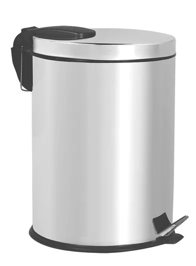 Κάδος Απορριμμάτων Διανομική Πλαστικός με Πεντάλ 12lt Inox