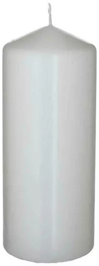 Inart Διακοσμητικό Κερί Γκρι 8x20εκ.