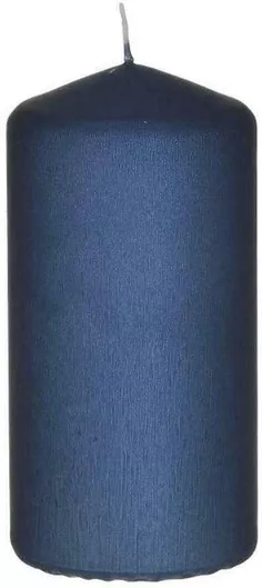 Inart Διακοσμητικό Κερί Μπλε 6x12εκ.