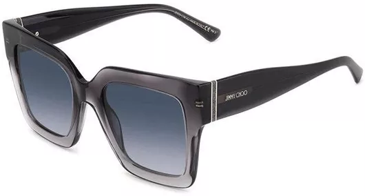 Γυαλί Ηλίου Jimmy Choo Γυναικεία με Γκρι Κοκκάλινο Σκελετό & Γκρι Ντεγκραντέ Φακό EDNA/S KB7/GB