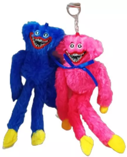 Μπρελόκ Σετ Huggy Wuggy Υφασμάτινα Blue/Pink 2τμχ