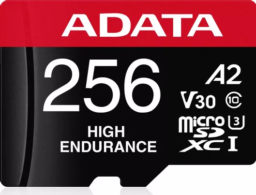 Κάρτα Μνήμης Adata High Endurance microSDXC 256GB Class 10 U3 V30 A2 UHS-I