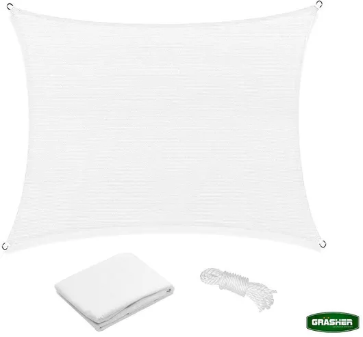 Πανί Σκίασης Grasher Τετράγωνο Λευκό 3.6x3.6m