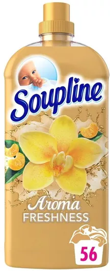 Μαλακτικό Ρούχων Soupline Συμπυκνωμένο Aroma Freshness με Άρωμα Βανίλια & Μανταρίνι 56 Μεζούρες