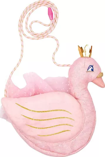Παιδική Τσάντα Ώμου Die Spiegelburg Κύκνος 22x5x5cm Ροζ