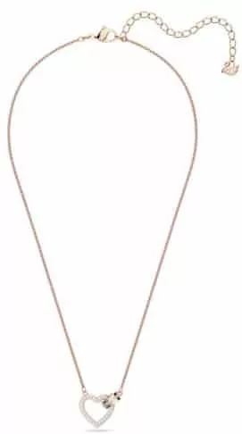 Γυναικείο Κολιέ Swarovski με σχέδιο Καρδιά Επιχρυσωμένο