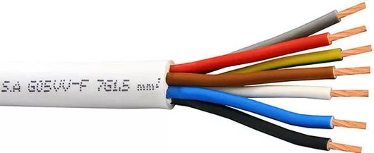 Καλώδιο Ρεύματος Χαραλαμπίδης  7x1.5mm² 1m λευκό