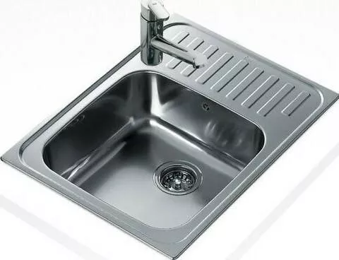 Νεροχύτης Teka Classic 1B Ένθετος Inox Σατινέ Μ50xΠ18cm Ασημί