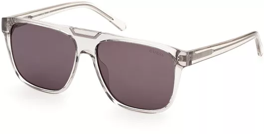 Γυαλί Ηλίου Guess με Διάφανο Κοκκάλινο Σκελετό & Γκρι Φακό GU00056 20A