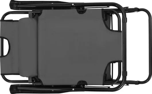 Ξαπλώστρα / Πολυθρόνα Παραλίας Ankor με Ανάκλιση 3 Θέσεων Γκρι Αδιάβροχη