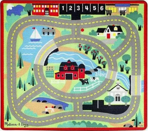 Χαλάκι Δραστηριοτήτων Melissa & Doug Αυτοκινητόδρομος 92x100cm  10mm Η Πόλη