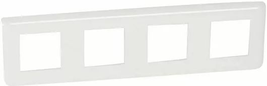 Πλαίσιο Διακόπτη Legrand 078808 Mosaic 4 Θέσεων Οριζόντιας Τοποθέτησης 4x2 Στοιχείων λευκό