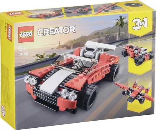 Τουβλάκι Lego Creator 3-in-1 Sports Car για 6+ ετών