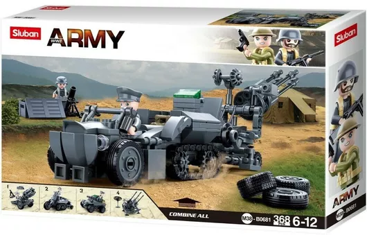 Τουβλάκι Sluban German Giftbox για 6 - 12 Ετών 368τμχ
