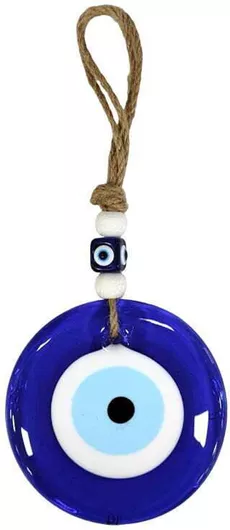 Κρεμαστό Γούρι Μάτι Μπλε από Γυαλί