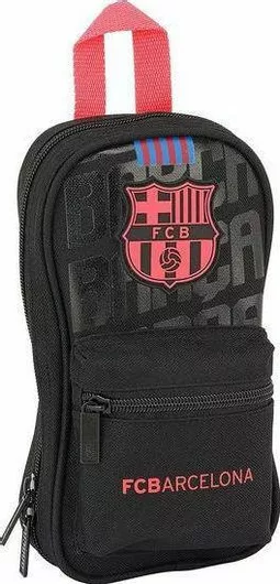 Κασετίνα F.C. Barcelona με 2 Θήκες σε Μαύρο χρώμα
