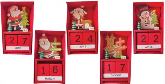 Ξύλινο Ημερολόγιο 16 X 9cm 00001563 Περιλαμβάνει 2 Τεμ