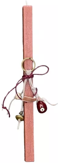 Πασχαλινή Λαμπάδα Στρογγυλή Καφέ