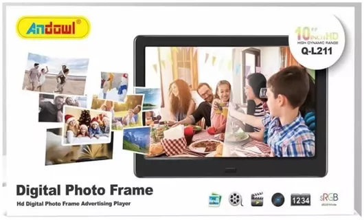 Ψηφιακή Κορνίζα Andowl 10" Ανάλυσης 1280x800 Μαύρη Q-L211