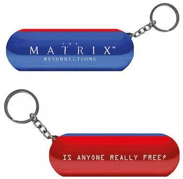 Μπρελόκ Pyramid International The Matrix Red And Blue Pill 3D Κόκκινο/Μπλε