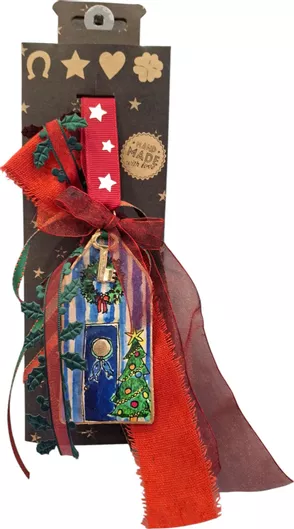 Κρεμαστό Γούρι Χάντρες & Ιδέες Χειροποίητο Σπίτι 25cm Πολύχρωμο