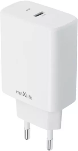 Maxlife Φορτιστής Χωρίς Καλώδιο με Θύρα USB-C 20W Power Delivery Λευκός MXTC-10-20C