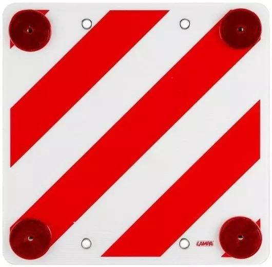 Ανακλαστικό Σήμα Προεξέχοντος Φορτίου Lampa 66104 Κόκκινο/Α=Άσπρο 50x50cm Πλαστικό Πολυαιθυλένιο - 1τμχ