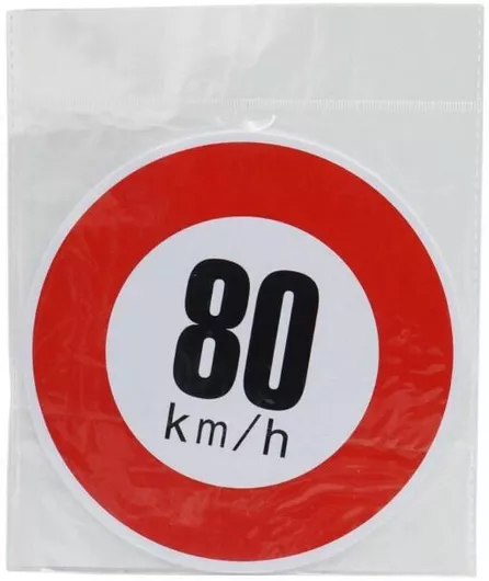 Πινακίδα Σήμανσης Φορτηγού Rolinger 80km/h Σετ 10τμχ