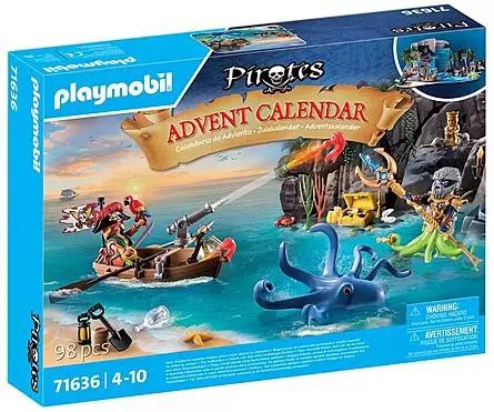 Playmobil: Χριστουγεννιάτικο Ημερολόγιο Ο θησαυρός των Πειρατών για 4+ Ετών #71636