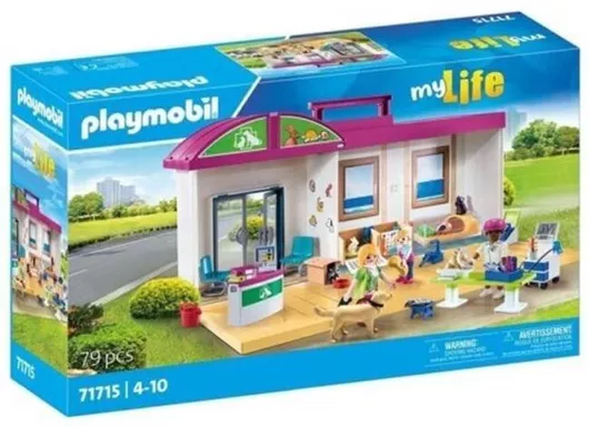 Playmobil My Life: Βαλιτσάκι Κτηνιατρική Κλινική για 4+ Ετών #71715