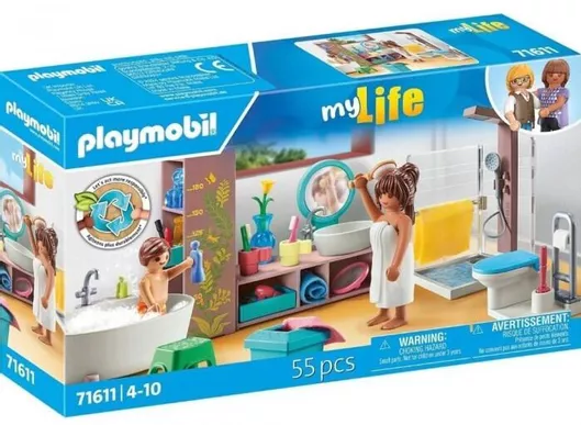 Playmobil: Μοντέρνο Σπίτι Μπάνιο για 4+ Ετών #71611