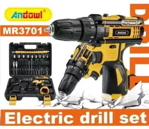 Δραπανοκατσάβιδο Andowl MR3701 Μπαταρίας & Βαλιτσάκι Μεταφοράς