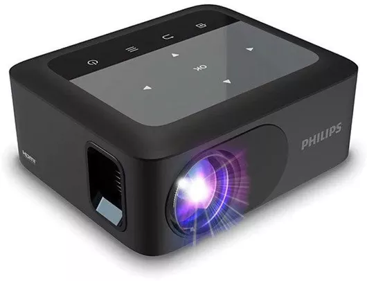 Projector Philips NeoPix 110 Mini HD Λάμπας LED με Wi-Fi & Ενσωματωμένα Ηχεία Μαύρο