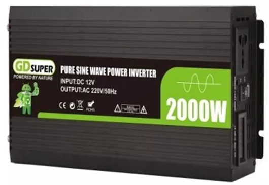 Inverter Rolinger GD-03787 Καθαρού Ημιτόνου 2000W 12V