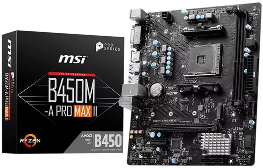 MSI B450M-A Pro Max II Motherboard Micro ATX με AMD AM4 Socket