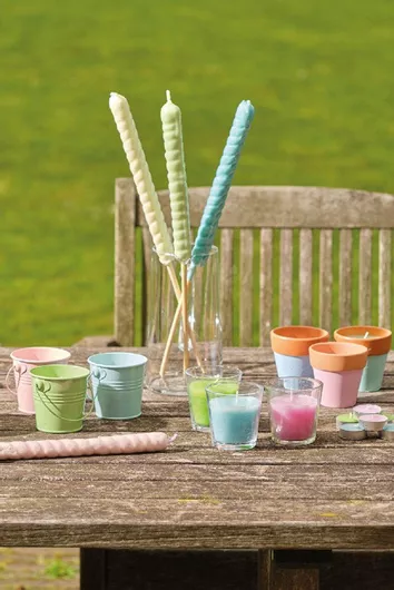 Kaemingk Διακοσμητικό Κερί Λευκό 2.4x50εκ.