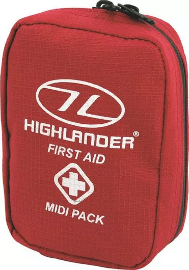 Φαρμακείο Αυτοκινήτου Highlander Τσαντάκι First Aid Midi Pack με Εξοπλισμό Κατάλληλο για Πρώτες Βοήθειες
