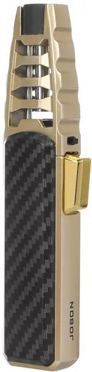 Αναπτήρας Υγραερίου Jobon Αντιανεμικός με Φλόγα Τύπου Jet σε Χρυσό χρώμα Turbo