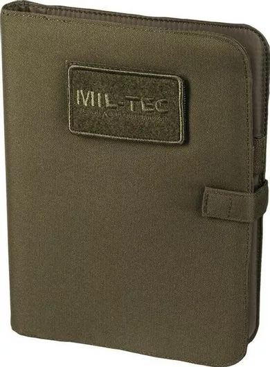 Σημειωματάριο Mil-Tec Ριγέ με Θήκη για Στυλό Medium Khaki