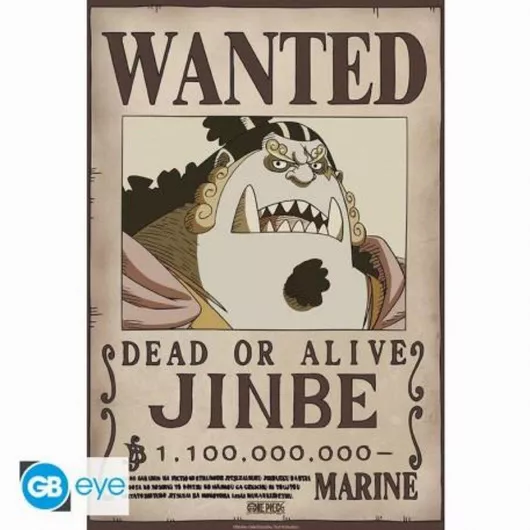Παιδική Αφίσα GB eye One Piece Jinbe Wanted Poster 38x52cm