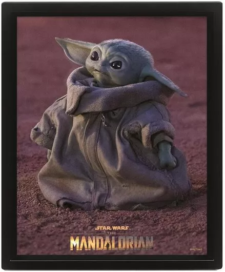 Παιδική Αφίσα Pyramid International Star Wars The Mandalorian Framed 3D 20x26cm