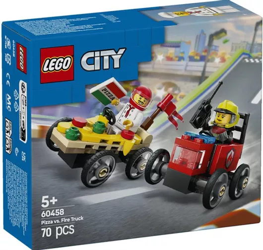 Lego City: Pizza vs. Fire Truck για 5+ Ετών #60458
