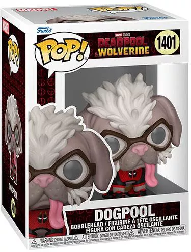 Funko Pop! Marvel Deadpool & Wolverine Dogpool 1401 Bobble Head