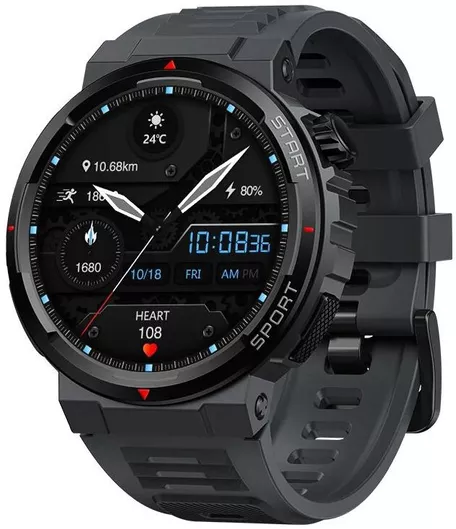 Smartwatch Zeblaze Ares 3 Plus 1.43" Silicone Strap Black