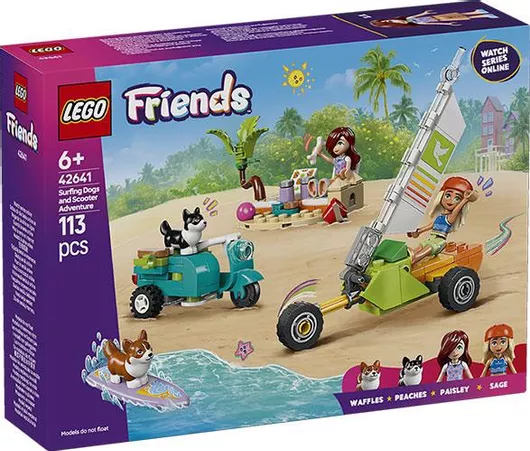 Lego Friends: Surfing Dogs and Scooter Adventure για 6+ Ετών #42641